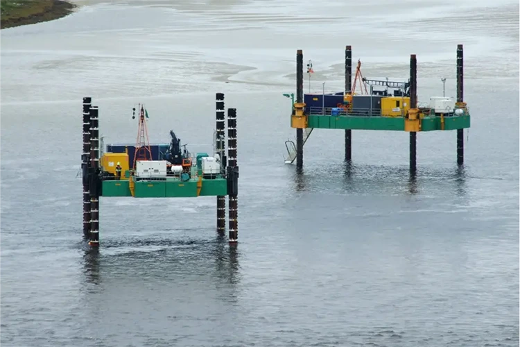 Geologisch onderzoek Zelfverheffend platform