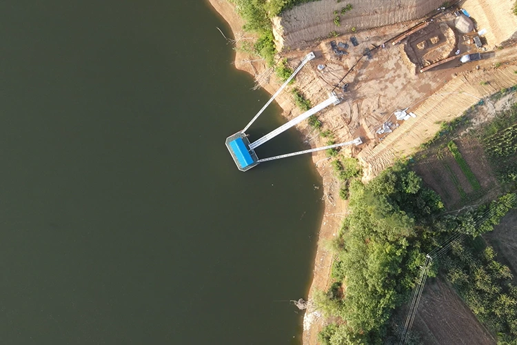 Pompstation voor rivierwaterinlaat
