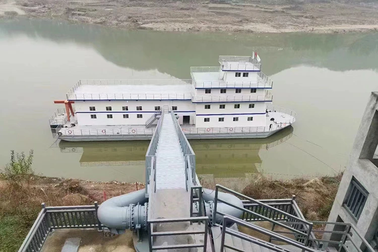 Wateren met grote schommelingen in het waterpeil Pompstation